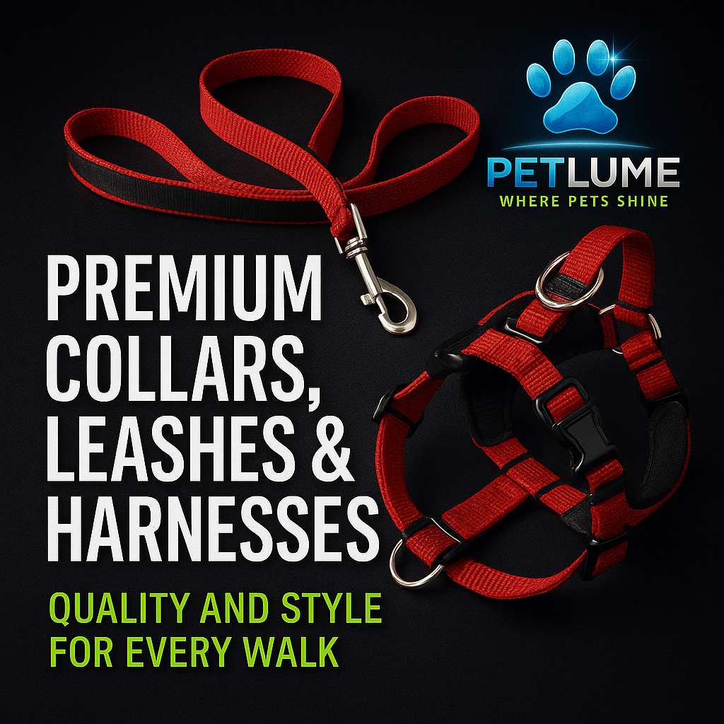 Premium Collars, Leashes, and Harnesses