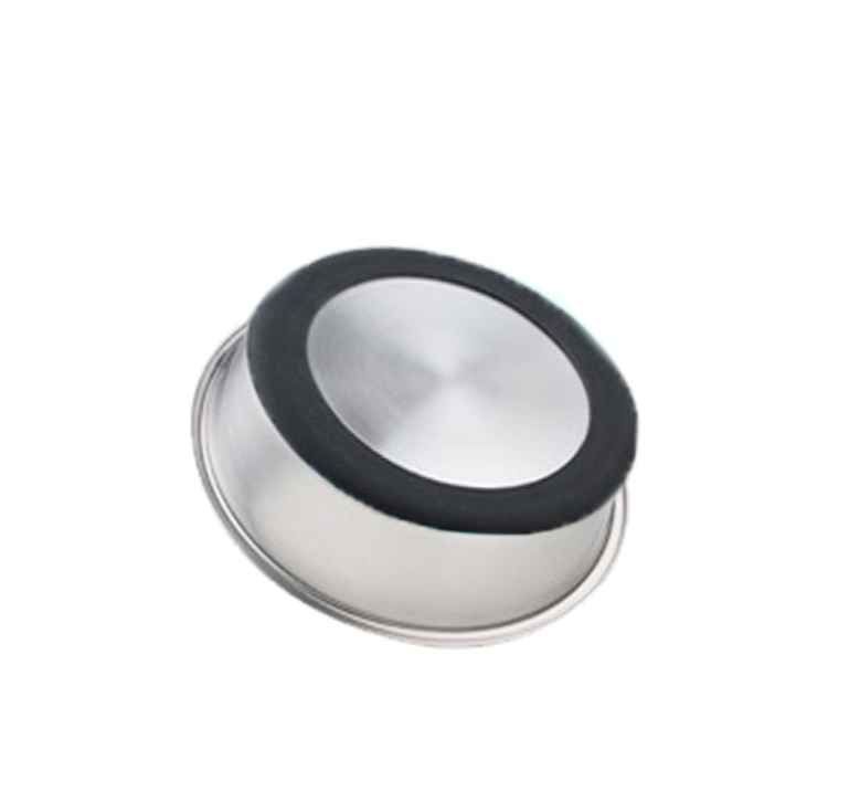 Silicone base stainless steel pet feeding bowl for dogs and cats