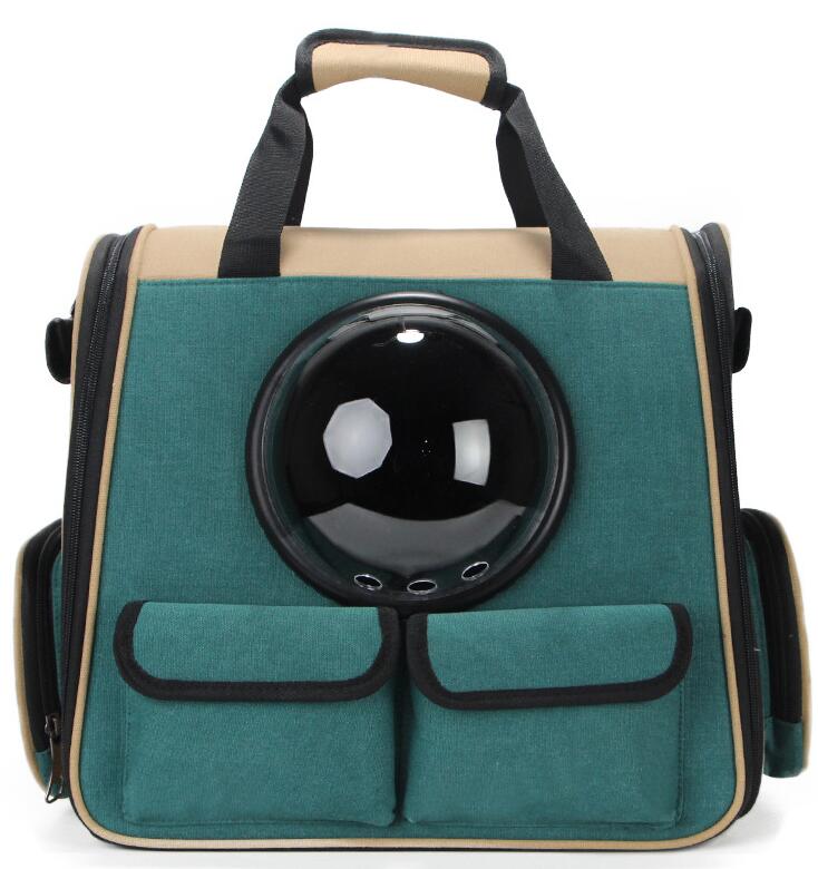 “Pet space capsule backpack with bubble window for cats and small dogs”