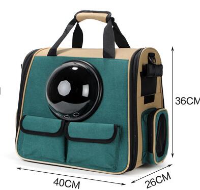 “Pet space capsule backpack with bubble window for cats and small dogs”