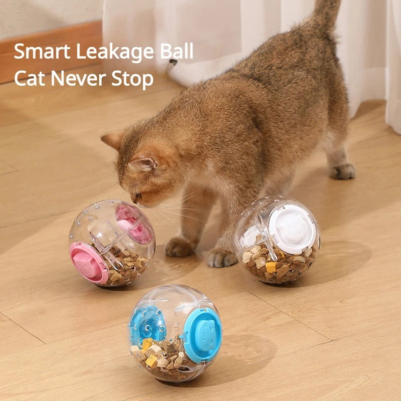 "Petlume interactive slow-feeding treat balland food dispenser toy for dogs and cats"