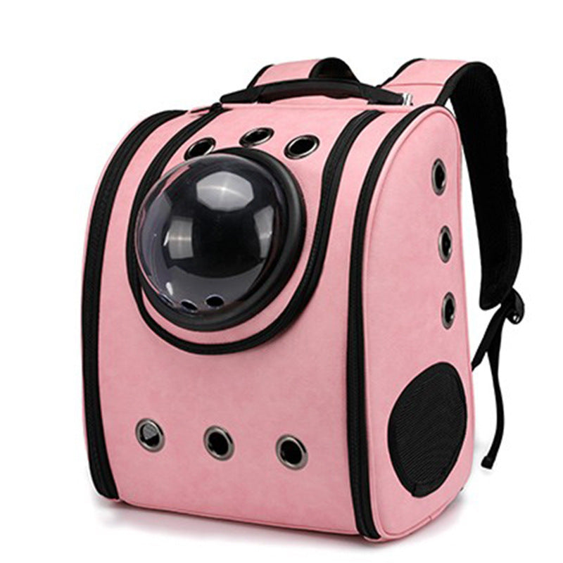 Leather pet carry backpack capsule | Free Shipping