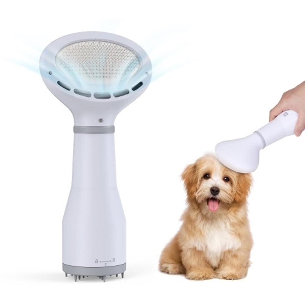 Dadypet Pet Hair Dryer Grooming Brush – 2-in-1 Dog & Cat Blow Dryer with Slicker Brush | Free Shipping