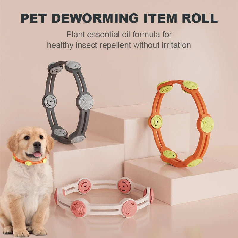 Anti-flea and anti-tick collar for dogs and cats – long-lasting insect repellent pet collar.