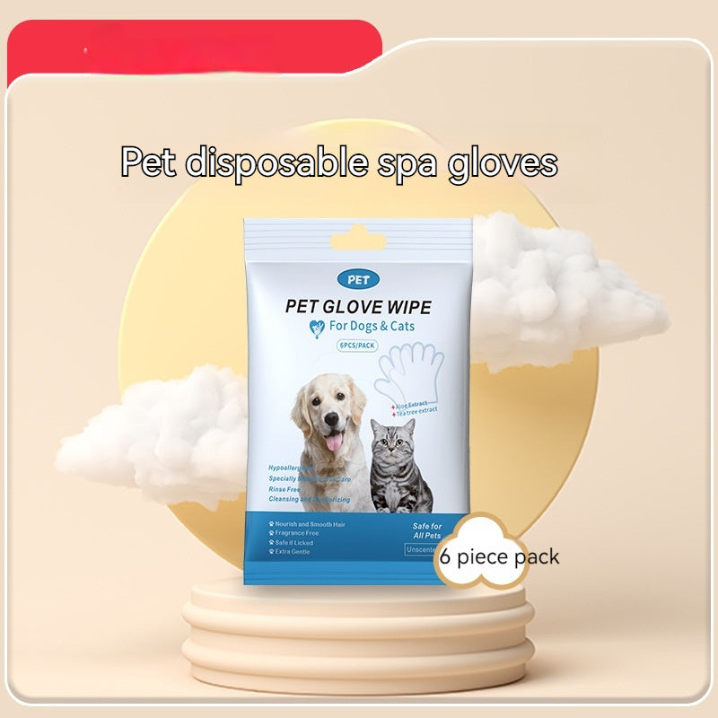 Pet Grooming Glove Wipes for Dogs & Cats – Easy Cleaning, De-Shedding & Odor Control | Free Shipping
