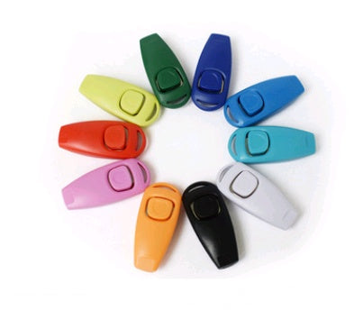 "2-in-1 dog training ring and whistle combo for obedience and recall training"