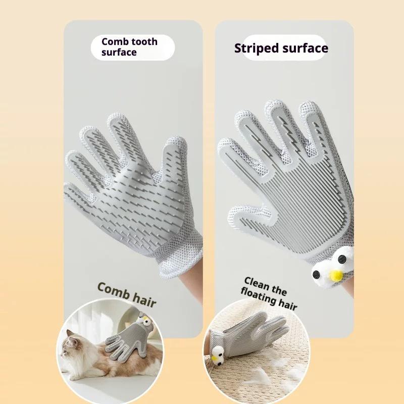 2-in-1 pet grooming gloves for dogs and cats hair removal
Pet grooming gloves with massage and shedding control
Dog and cat grooming gloves double-sided hair remover
Pet hair removal gloves for home grooming
