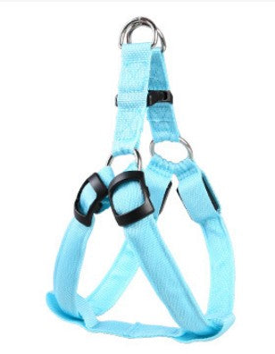 “LED luminous dog chest strap and glowing leash for night safety”