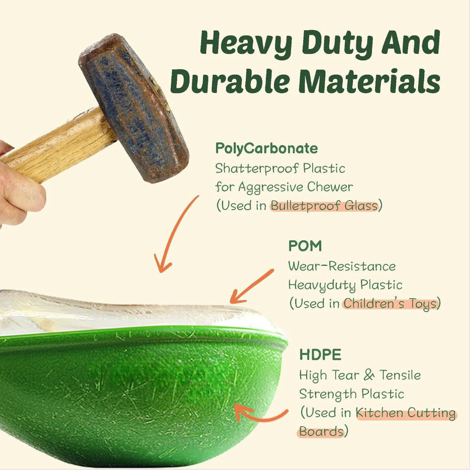 Anti-tumble avocado pet feeding bowl with non-slip base for dogs and cats