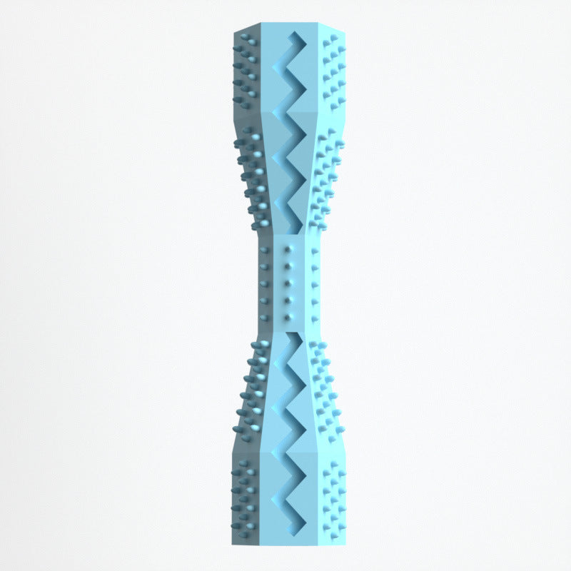 “Pet chew toy designed for tooth cleaning and interactive play”