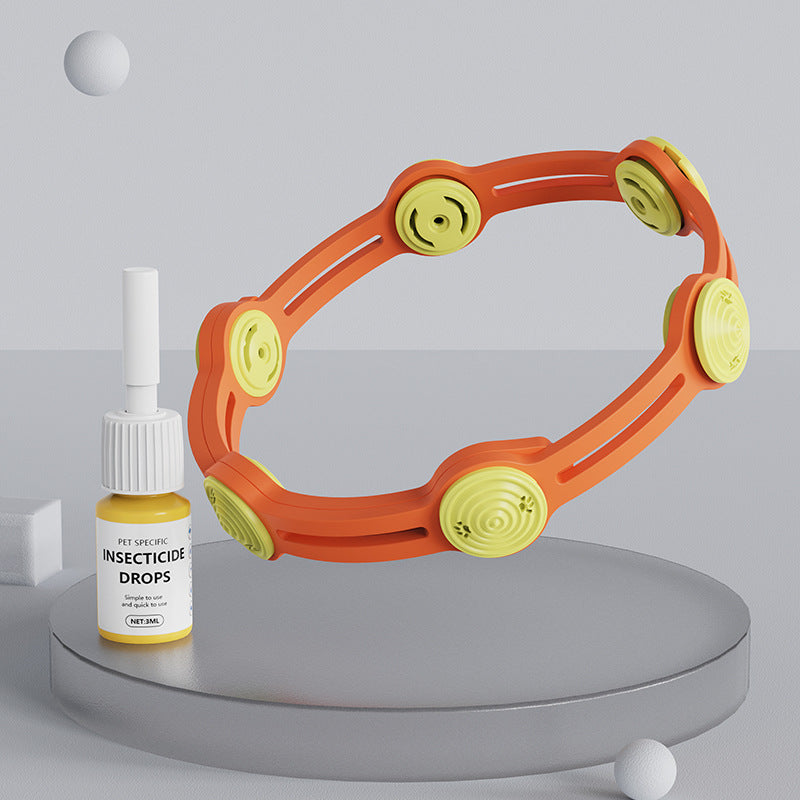 Anti-flea and anti-tick collar for dogs and cats – long-lasting insect repellent pet collar.