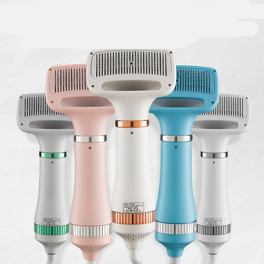 Pet hair dryer grooming tool for dogs with low noise design