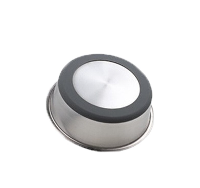 Silicone base stainless steel pet feeding bowl for dogs and cats