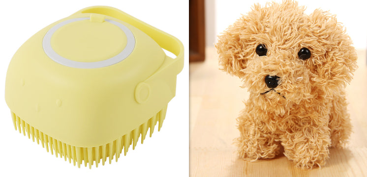 Premium Silicone Dog Bath Brush – Deep Cleaning & Deshedding Grooming Tool | Free Shipping