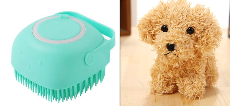 Premium Silicone Dog Bath Brush – Deep Cleaning & Deshedding Grooming Tool | Free Shipping