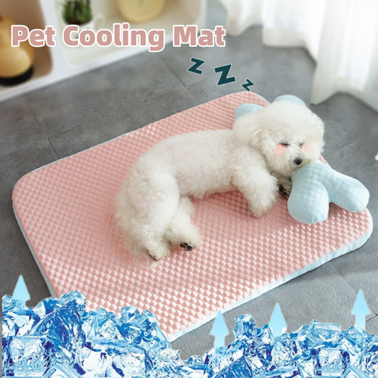 rtable summerdog mat for small pets, cooling and moisturre ad for hot weatherproof